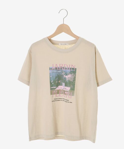 le.coeur blanc(ルクールブラン)の「JARDIN FLEURIフォトTEE(Tシャツ/カットソー・レディース・ベージュ/ネイビー/オフホワイト・38)」の16枚目の写真