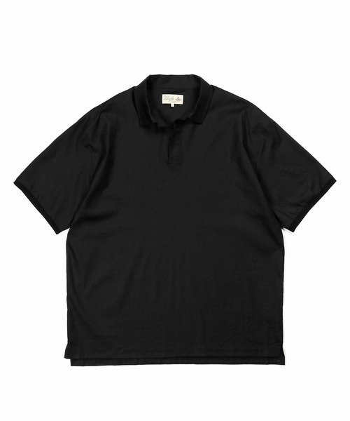 The DUFFER of ST.GEORGE(ザダファーオブセントジョージ)の「C/L STRETCH SKIPPER SHIRT:綿麻ストレッチ 涼感スキッパーシャツ/ 防縮加工 / 大人カジュアル / ビジカジ / 清涼感(シャツ/ブラウス・メンズ・ブラウン/ブラック/ブルーグレー・LARGE/MEDIUM/SMALL/X-LARGE)」の10枚目の写真