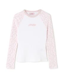 SupBaby by SUPPLIER/サプベビー バイ サプライヤー/Pink Leopard Waffle Raglan Tee Women's