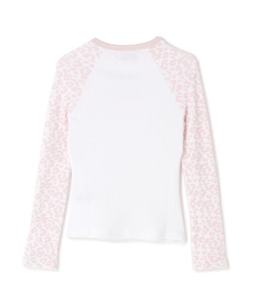 SupBaby by SUPPLIER(サプベイビーバイサプライヤー)の「SupBaby by SUPPLIER/サプベビー バイ サプライヤー/Pink Leopard Waffle Raglan Tee Women's(Tシャツ/カットソー・レディース・ピンク・S/M)」の8枚目の写真