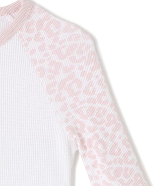 SupBaby by SUPPLIER(サプベイビーバイサプライヤー)の「SupBaby by SUPPLIER/サプベビー バイ サプライヤー/Pink Leopard Waffle Raglan Tee Women's(Tシャツ/カットソー・レディース・ピンク・S/M)」の6枚目の写真