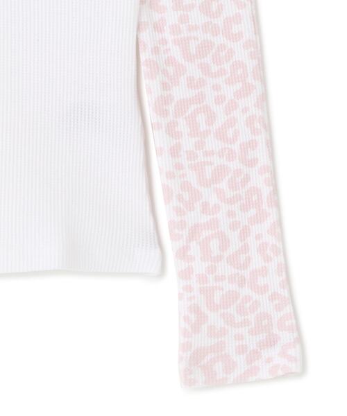 SupBaby by SUPPLIER(サプベイビーバイサプライヤー)の「SupBaby by SUPPLIER/サプベビー バイ サプライヤー/Pink Leopard Waffle Raglan Tee Women's(Tシャツ/カットソー・レディース・ピンク・S/M)」の5枚目の写真