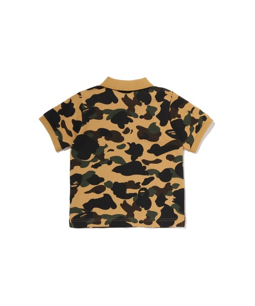 A BATHING APE（アベイシングエイプ）の「1ST CAMO ONE POINT POLO SHIRT（ポロシャツ・キッズ・イエロー/グリーン・140/100/110/130/90/120）」の4枚目の写真