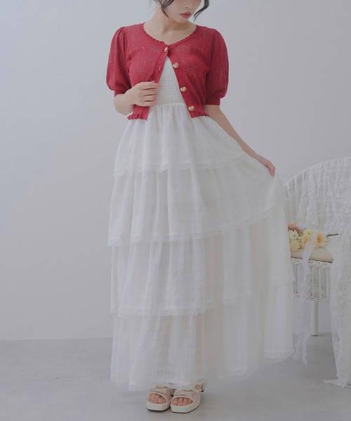 DearMyLoveRose(ディアマイラブローズ)の「トリプルリボンシアードットサンダル(サンダル・レディース・ブラック/オフホワイト・23.5cm/23cm/24.5cm/24cm)」の8枚目の写真
