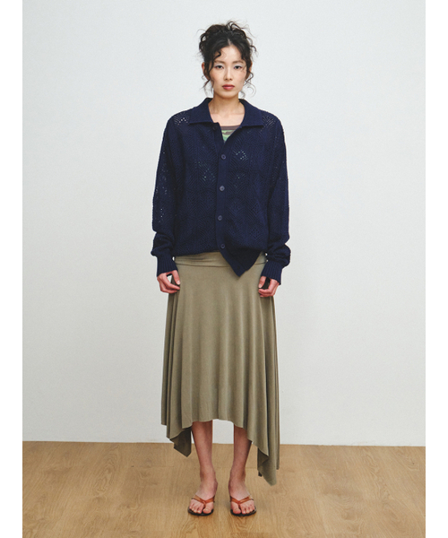 PLZPROJECT(プリーズプロジェクト)の「CROCHET CARDIGAN, NAVY(カーディガン/ボレロ・レディース・ネイビー・FREE)」の2枚目の写真