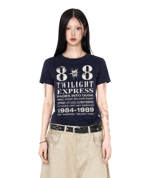 IDWS（アイドンワナセル）の「[W]Novichi T-Shirt Navy（Tシャツ/カットソー・レディース・その他・OS）」の7枚目の写真