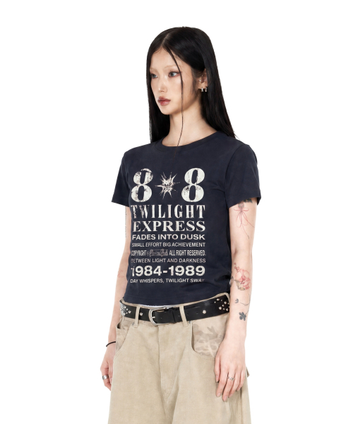 IDWS（アイドンワナセル）の「[W]Novichi T-Shirt Navy（Tシャツ/カットソー・レディース・その他・OS）」の9枚目の写真
