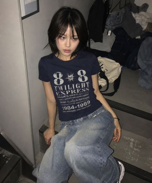 IDWS（アイドンワナセル）の「[W]Novichi T-Shirt Navy（Tシャツ/カットソー・レディース・その他・OS）」の15枚目の写真