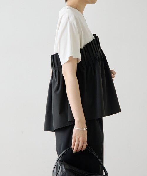 ear PAPILLONNER(イアパピヨネ)の「フリルTシャツ【SUM1 STYLE】(Tシャツ/カットソー・レディース・ブラック・FREE)」の15枚目の写真