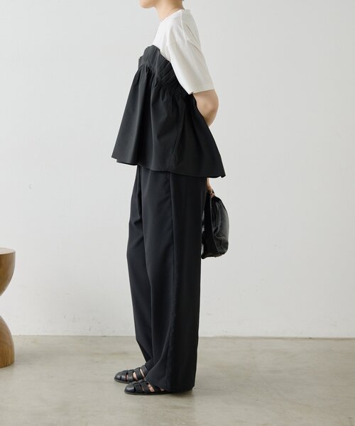 ear PAPILLONNER(イアパピヨネ)の「フリルTシャツ【SUM1 STYLE】(Tシャツ/カットソー・レディース・ブラック・FREE)」の10枚目の写真