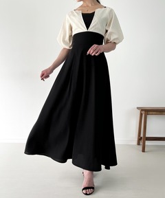 アメリヴィンテージTRICOT TIE SET DRESS チョーカー付き 黒 TRICOT