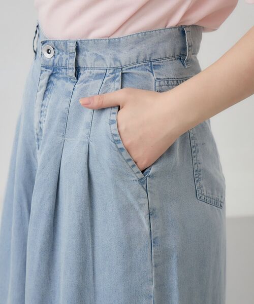 RETRO GIRL(レトロガール)の「【セットアップ対応/2サイズ展開】ライトオンスワイドパンツ(その他パンツ・レディース・ブラック/ライトブルー/ブルー・SMALL/MEDIUM)」の10枚目の写真
