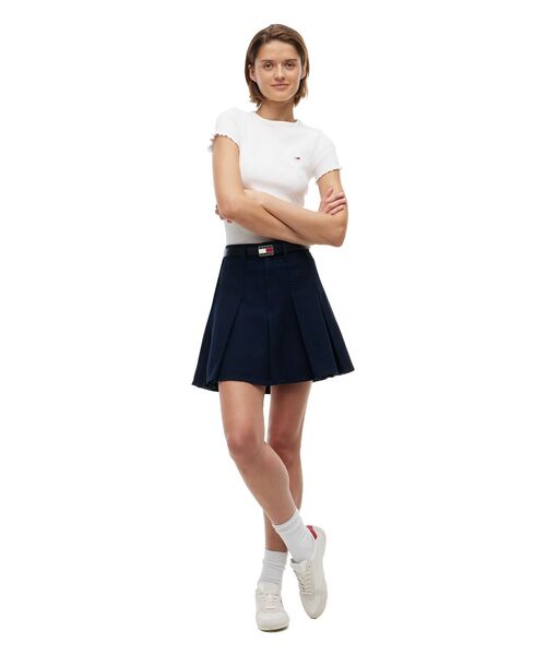 tommy jeans(トミー ジーンズ)の「プリーツミニスカート(スカート・レディース・ネイビー・MEDIUM/X-SMALL/SMALL)」の6枚目の写真