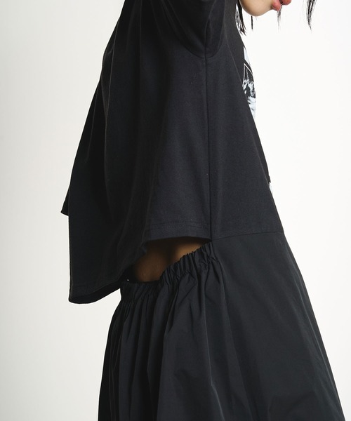 ROSE BUD(ローズバッド)の「OKIRAKU×ROSEBUD/BACK OPEN GRAPHIC DRESS(ワンピース・レディース・ブラック/ブラウン・ONE SIZE)」の8枚目の写真