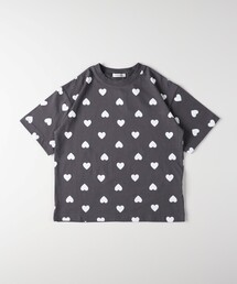 VIVIAN BLUE | VIVIAN BLUE(ヴィヴィアンブルー)ハート総柄Tシャツ(Tシャツ/カットソー)