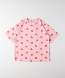 VIVIAN BLUE | VIVIAN BLUE(ヴィヴィアンブルー)ハート総柄Tシャツ(Tシャツ/カットソー)