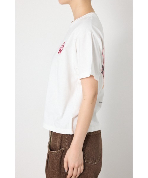 RODEO CROWNS WIDE BOWL(ロデオクラウンズワイドボウル)の「ビーチ柄Tシャツ(Tシャツ/カットソー・レディース・オフホワイト/オレンジ/ブラック・SMALL/MEDIUM)」の20枚目の写真