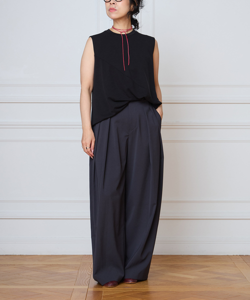 IENA LA BOUCLE(イエナラブークル)の「IENA LA BOUCLE ドレープカットソー(Tシャツ/カットソー・レディース・ブラック/ブラウン・FREE)」の5枚目の写真