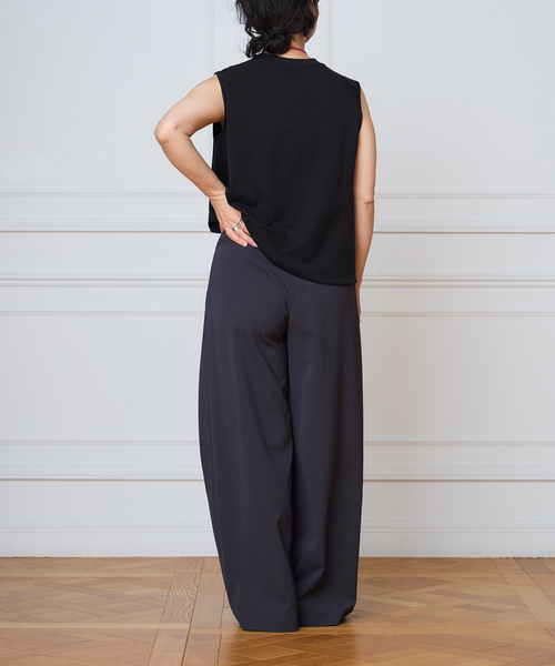 IENA LA BOUCLE(イエナラブークル)の「IENA LA BOUCLE ドレープカットソー(Tシャツ/カットソー・レディース・ブラック/ブラウン・FREE)」の7枚目の写真