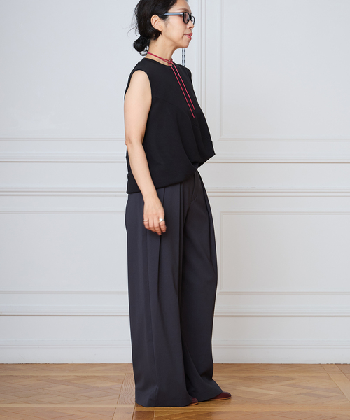 IENA LA BOUCLE(イエナラブークル)の「IENA LA BOUCLE ドレープカットソー(Tシャツ/カットソー・レディース・ブラック/ブラウン・FREE)」の8枚目の写真