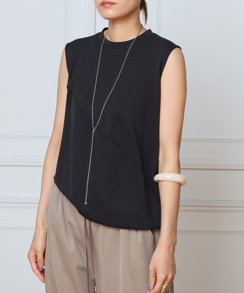 IENA LA BOUCLE(イエナラブークル)の「IENA LA BOUCLE ドレープカットソー(Tシャツ/カットソー・レディース・ブラック/ブラウン・FREE)」の9枚目の写真