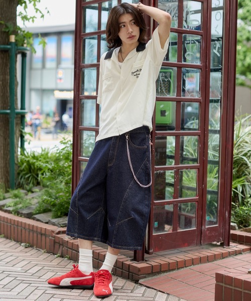 WEGO(ウィゴー)の「WEGO/【26年春夏新作】ボーリングシャツ(シャツ/ブラウス・メンズ・ブラック/ホワイト・LARGE/MEDIUM)」の5枚目の写真