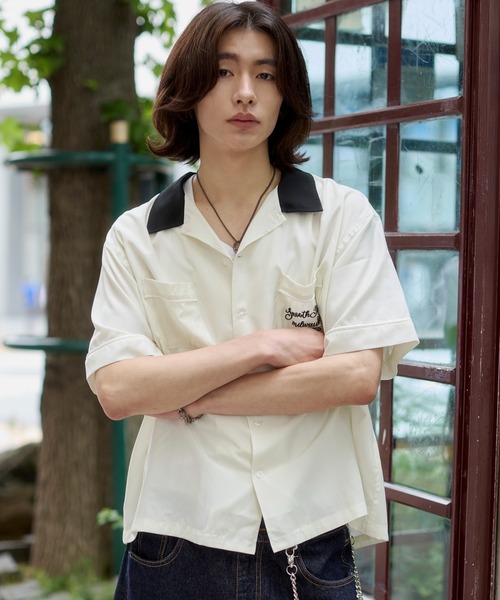 WEGO(ウィゴー)の「WEGO/【26年春夏新作】ボーリングシャツ(シャツ/ブラウス・メンズ・ブラック/ホワイト・LARGE/MEDIUM)」の18枚目の写真