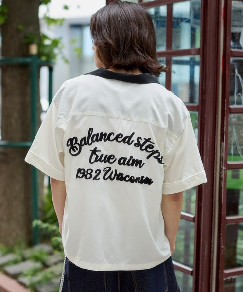 WEGO(ウィゴー)の「WEGO/【26年春夏新作】ボーリングシャツ(シャツ/ブラウス・メンズ・ブラック/ホワイト・LARGE/MEDIUM)」の19枚目の写真