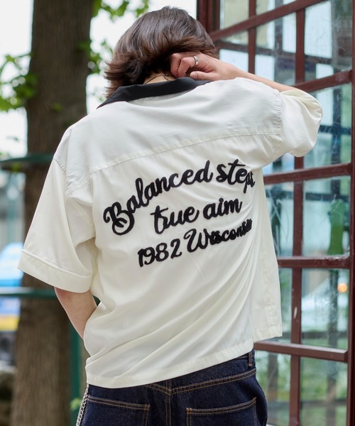 WEGO(ウィゴー)の「WEGO/【26年春夏新作】ボーリングシャツ(シャツ/ブラウス・メンズ・ブラック/ホワイト・LARGE/MEDIUM)」の20枚目の写真