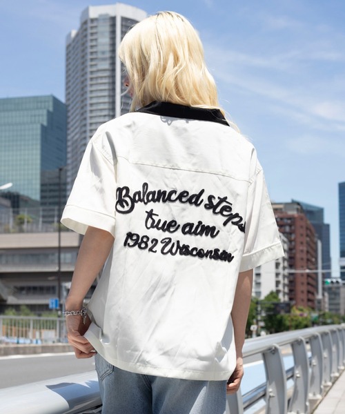 WEGO(ウィゴー)の「WEGO/【26年春夏新作】ボーリングシャツ(シャツ/ブラウス・メンズ・ブラック/ホワイト・LARGE/MEDIUM)」の22枚目の写真
