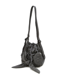 [RUBAN] ダークグレーリボンバックパック兼ショルダーバッグ MINI AABA5F941G3
