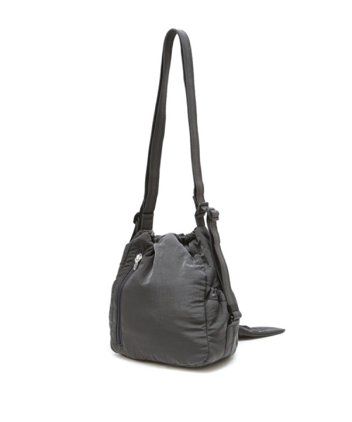 athe（アテ）の「[RUBAN] ダークグレーリボンバックパック兼ショルダーバッグ MINI AABA5F941G3（ショルダーバッグ・レディース・ダークグレー・FREE）」の8枚目の写真