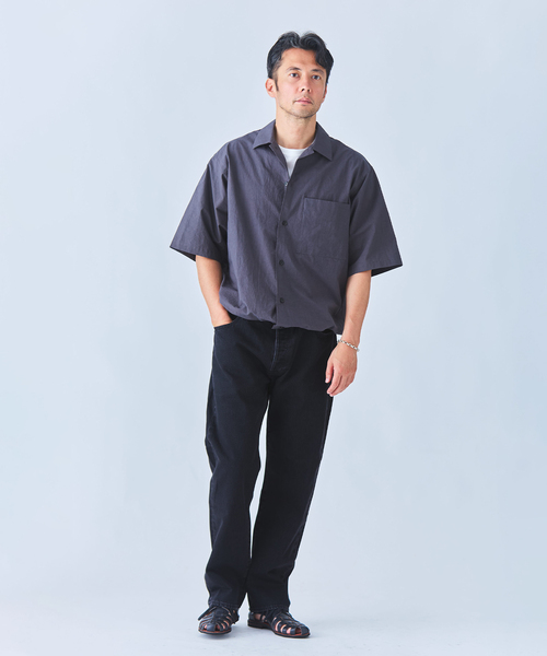 EDIFICE(エディフィス)の「ORGANIC FIELD タイプライターシャツ(シャツ/ブラウス・メンズ・チャコールグレー/ホワイト・MEDIUM/LARGE)」の21枚目の写真