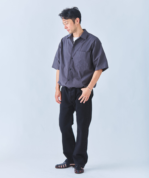 EDIFICE(エディフィス)の「ORGANIC FIELD タイプライターシャツ(シャツ/ブラウス・メンズ・チャコールグレー/ホワイト・MEDIUM/LARGE)」の22枚目の写真