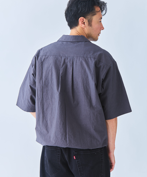 EDIFICE(エディフィス)の「ORGANIC FIELD タイプライターシャツ(シャツ/ブラウス・メンズ・チャコールグレー/ホワイト・MEDIUM/LARGE)」の5枚目の写真