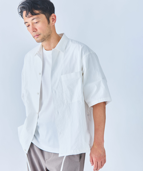 EDIFICE(エディフィス)の「ORGANIC FIELD タイプライターシャツ(シャツ/ブラウス・メンズ・チャコールグレー/ホワイト・MEDIUM/LARGE)」の10枚目の写真