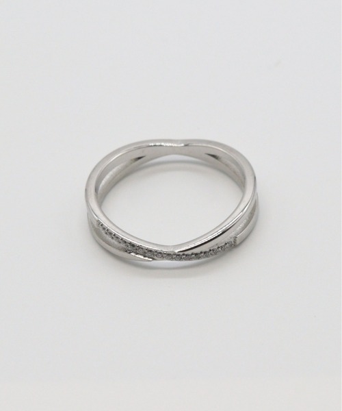 Bilan(ビラン)の「( 金属アレルギー軽減 サージカルステンレス ) ツイストシャインリング / 【BILAN】 Twist Shine Ring(リング・レディース・シルバー・14号/16号/12号)」の1枚目の写真