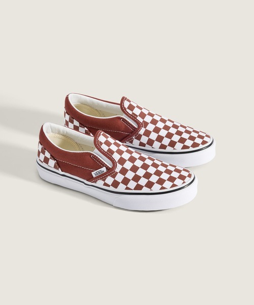 VANS(バンズ)の「キッズ クラシック スリッポン / Classic Slip-On COLOR THEORY C VN000D0JRUS1(スリッポン・キッズ・マルーン・13/12/3/2/1)」の2枚目の写真