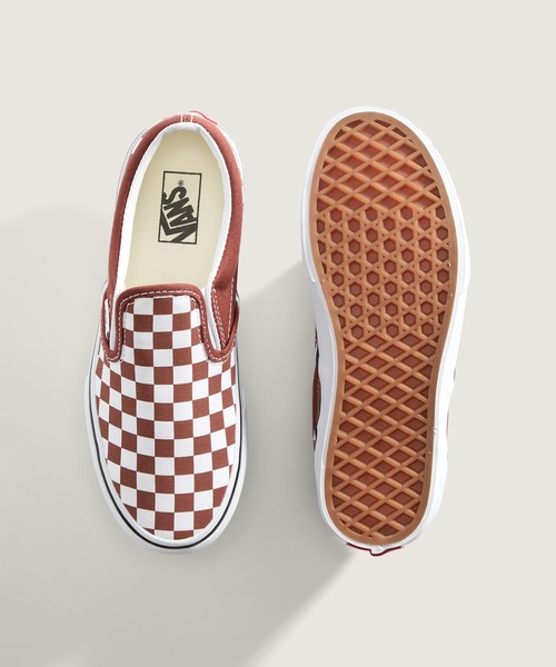 VANS(バンズ)の「キッズ クラシック スリッポン / Classic Slip-On COLOR THEORY C VN000D0JRUS1(スリッポン・キッズ・マルーン・13/12/3/2/1)」の3枚目の写真