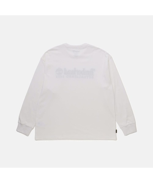 Timberland(ティンバーランド)の「長袖 ヘビーウェイト Tシャツ メンズ(Tシャツ/カットソー・メンズ・ホワイト・LARGE/MEDIUM/SMALL/X-LARGE/X-SMALL/XX-LARGE)」の2枚目の写真