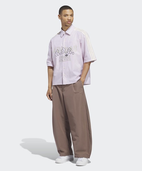 adidas(アディダス)の「adidas/アディダス ORI BARREL PANT オリジナルス ウーブン バレルパンツ バギーパンツ ワイドパンツ サイドライン メンズ レディース 2026年 夏 夏服 秋 秋服(スラックス・メンズ・ブラウン/ブルー・M/XL/XS)」の10枚目の写真