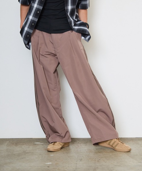 adidas(アディダス)の「adidas/アディダス ORI BARREL PANT オリジナルス ウーブン バレルパンツ バギーパンツ ワイドパンツ サイドライン メンズ レディース 2026年 夏 夏服 秋 秋服(スラックス・メンズ・ブラウン/ブルー・M/XL/XS)」の15枚目の写真