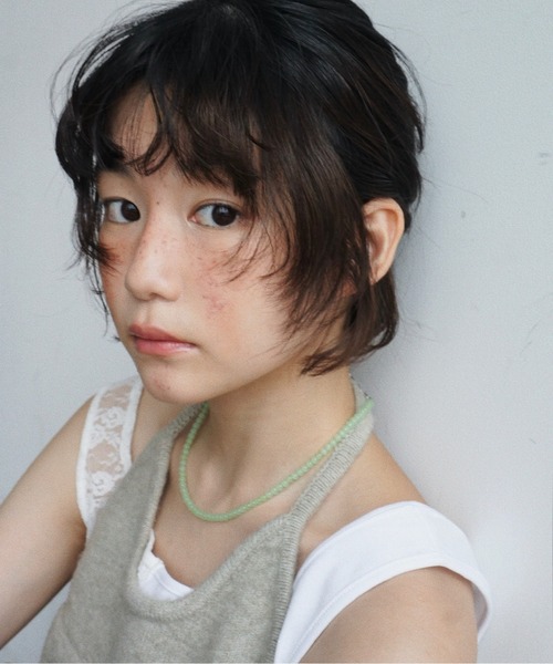 musubore(ムスボレ)の「halter-neck knit vest / ホルターネックポケットビスチェ(ニット/セーター・レディース・ライトグリーン/グレー/パープル・FREE)」の15枚目の写真