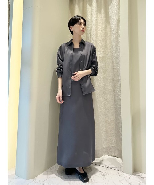 ESTNATION(エストネーション)の「ESTNATION / キャミワンピース(ワンピース・レディース・チャコールグレー/ブラック・38/36)」の9枚目の写真