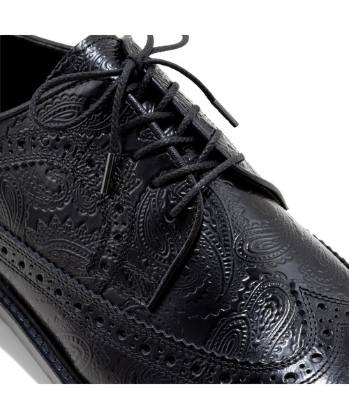 The Kenford Fineshoes(ケンフォードファインシューズ)の「CLASSIC WING TIP BLACK PAISLEY(ローファー・メンズ・ブラック・25.5/26/27)」の8枚目の写真