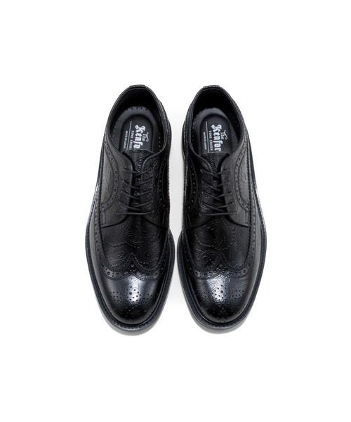 The Kenford Fineshoes(ケンフォードファインシューズ)の「CLASSIC WING TIP BLACK PAISLEY(ローファー・メンズ・ブラック・25.5/26/27)」の5枚目の写真