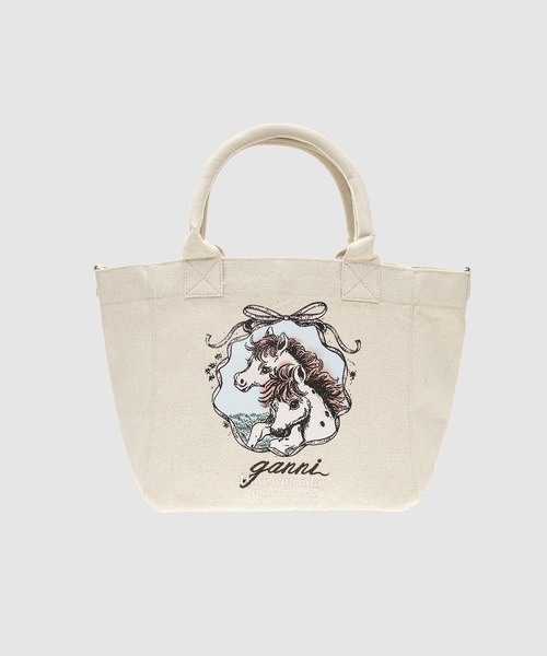 GANNI(ガニー)の「Small Easy Shopper QIXI Horses Print(トートバッグ・レディース・その他1・ONE SIZE)」の5枚目の写真