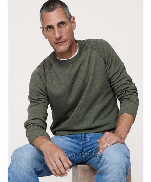Banana Republic(バナナリパブリック)の「スラブ ダブルニット クルーネックTシャツ(ニット/セーター・メンズ・ネイビー/グレー/オリーブ/カーキ/ブルー/その他/ナチュラル・S/M/L/XL)」の1枚目の写真