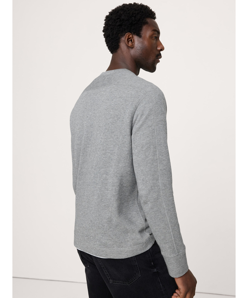 Banana Republic(バナナリパブリック)の「スラブ ダブルニット クルーネックTシャツ(ニット/セーター・メンズ・ネイビー/グレー/オリーブ/カーキ/ブルー/その他/ナチュラル・S/M/L/XL)」の10枚目の写真