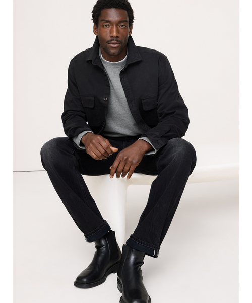 Banana Republic(バナナリパブリック)の「スラブ ダブルニット クルーネックTシャツ(ニット/セーター・メンズ・ネイビー/グレー/オリーブ/カーキ/ブルー/その他/ナチュラル・S/M/L/XL)」の9枚目の写真